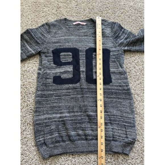 S H Collection Womens Size Medium Gray Sweater Pull Over Crew Neck Cotton - Picture 5 of 8